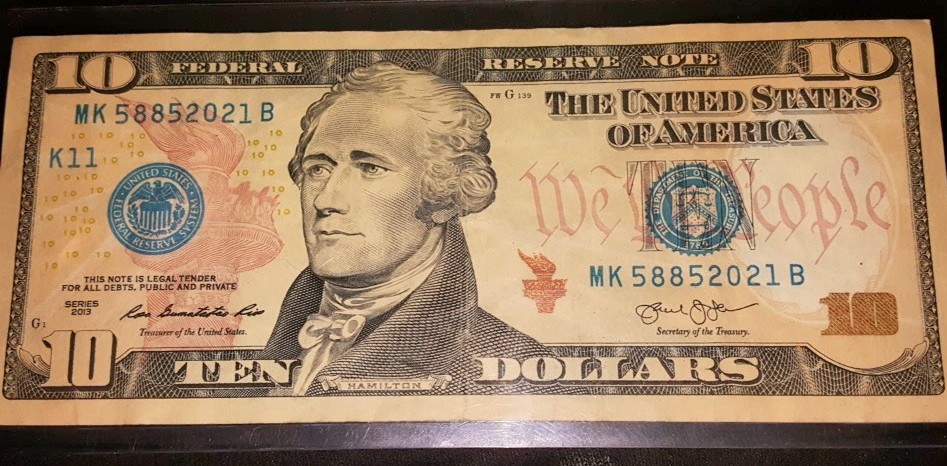 2013-$10-Bill-Blue-Seals-And-Serial-Numbers